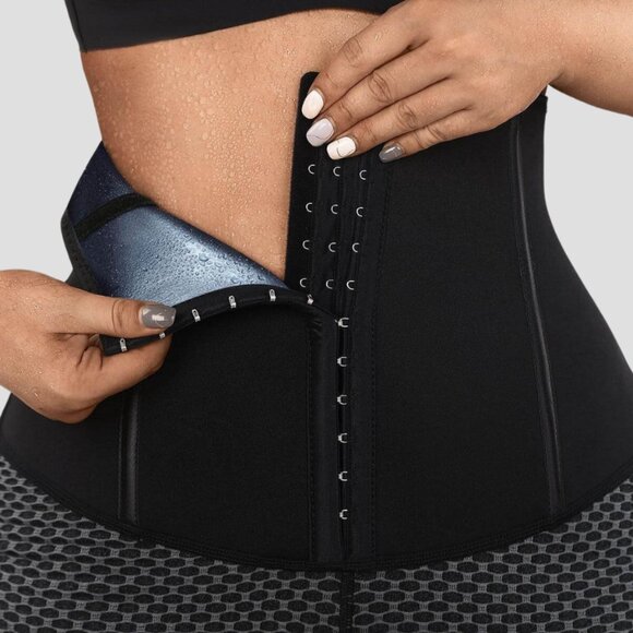 Bodyheat Textured Sauna Sweat Belt Shorts - Picture 5 of 10